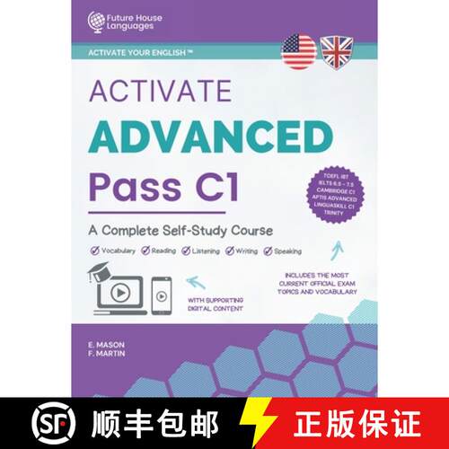 【3-4周达】Activate Advanced C1: A Complete Self-Study Course [9788412214352]