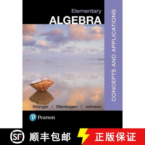【3-4周达】精装 Elementary Algebra: Concepts and Applications [9780134441375]