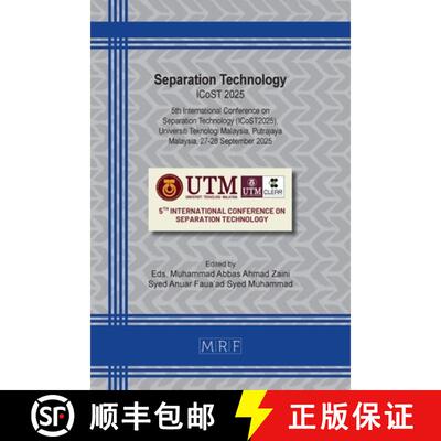 【3-4周达】Separation Technology: ICoST 2025 [9781644903940]
