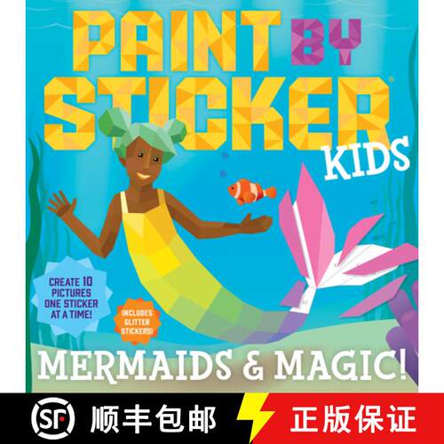 【3-4周达】Paint by Sticker Kids (Official): Mermaids & Magic!: Create 10 Pictures One Sticker at a T... [9781523510436]