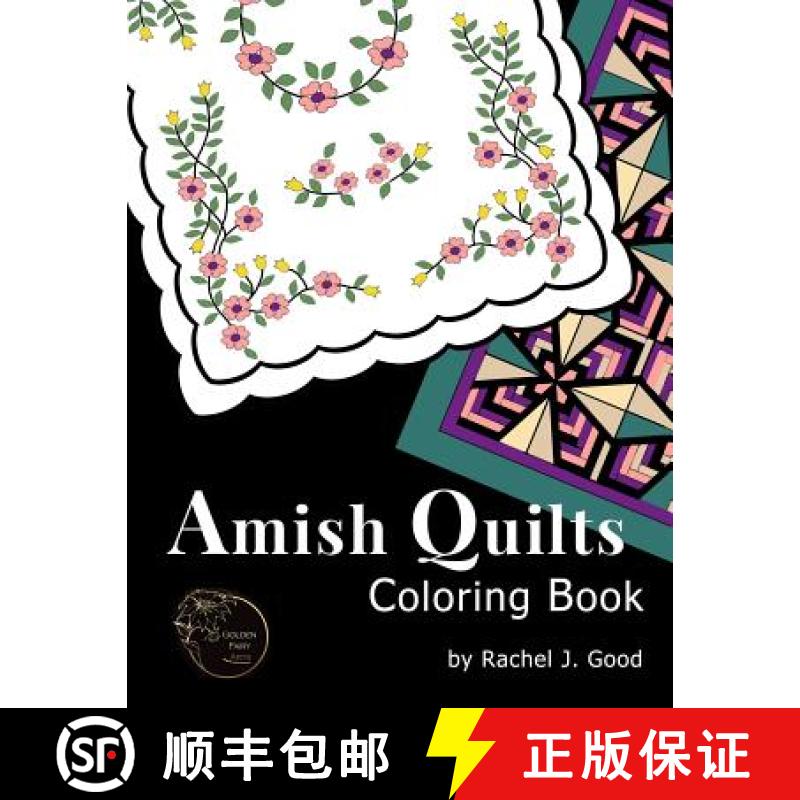 【3-4周达】Amish Quilts Coloring Book [9780692684207]
