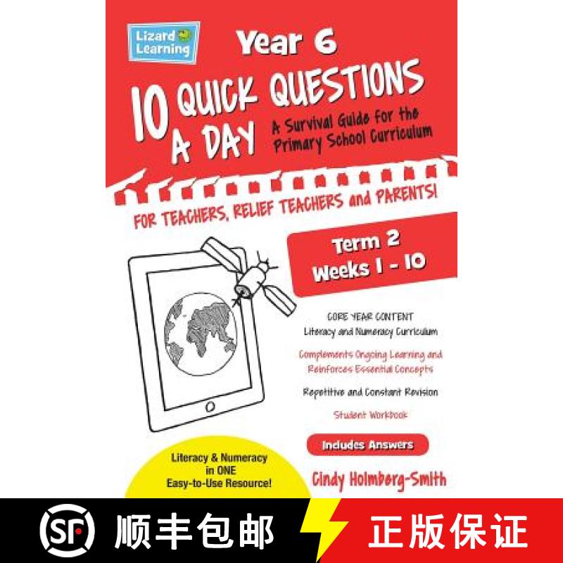【2-3周达】Lizard Learning 10 Quick Questions A Day Year 6 Term 2 [9781925509571]