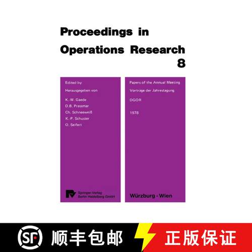 【3-4周达】Papers of the 8th DGOR Annual Meeting / Vorträge der 8. DGOR Jahrestagung [9783790802122]