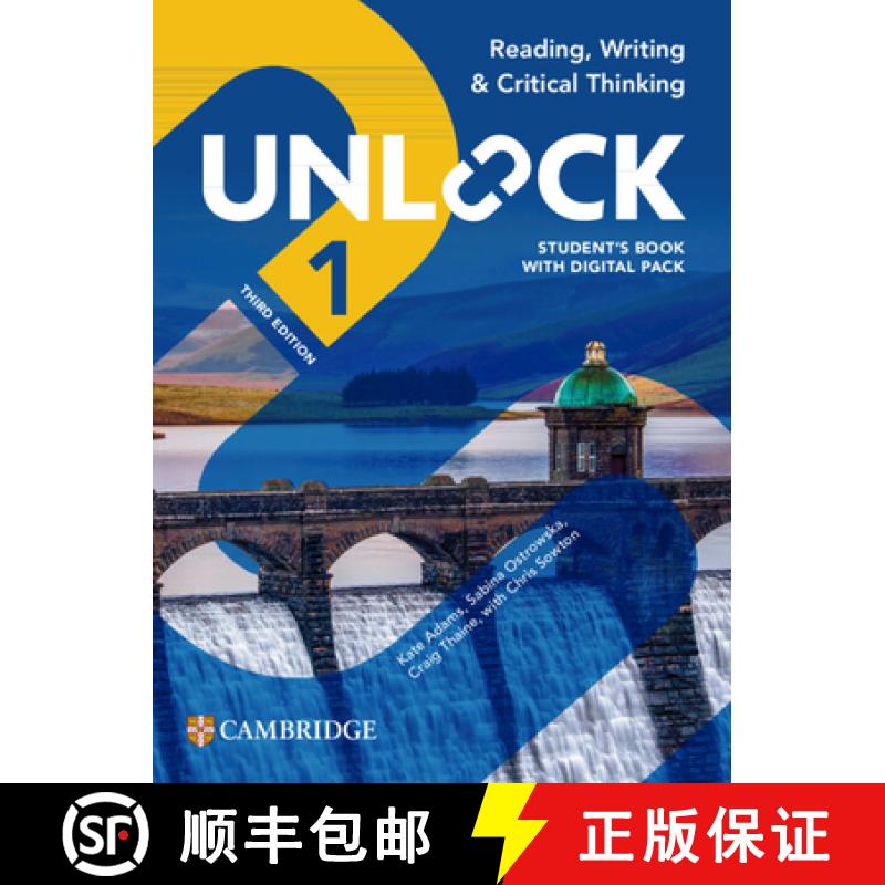 【3-4周达】Unlock Level 1 Reading, Writing and Critical Thinking Student's Book with Digital Pack 3rd... [9781009797504]