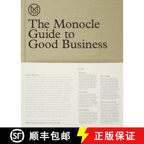 【3-4周达】The Monocle Guide to Good Business [9783899555370]