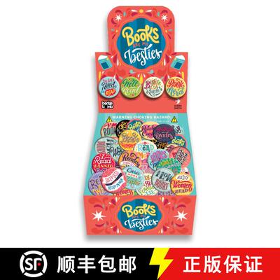 【3-4周达】Books Are My Besties Button Box [9781423648123]
