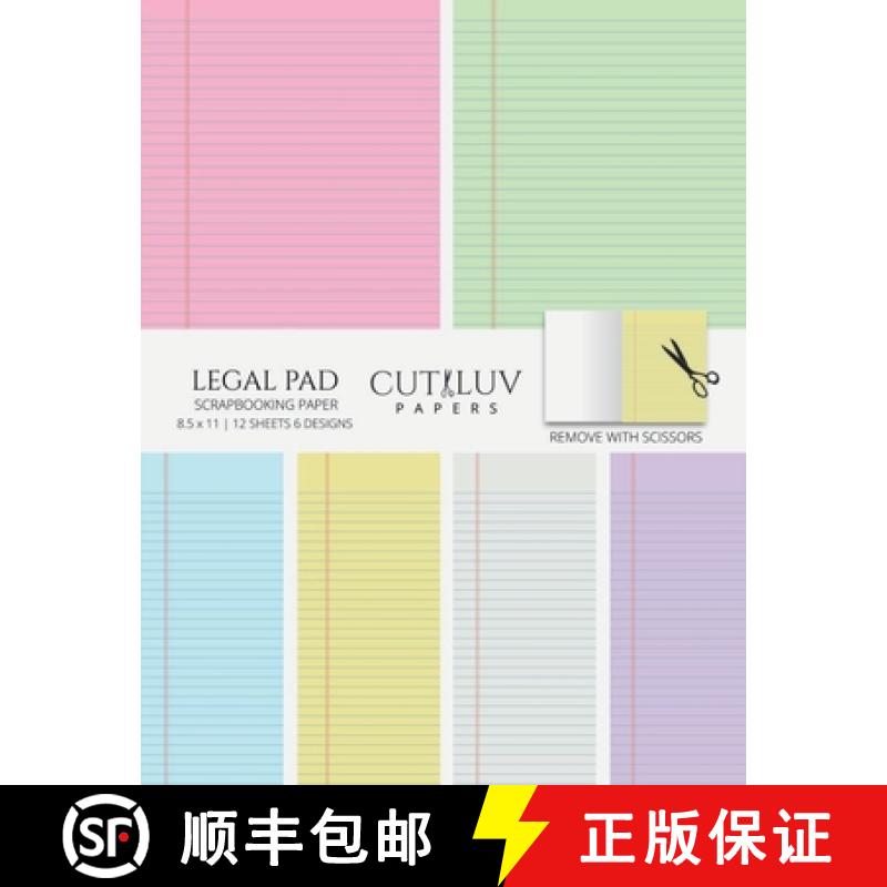 【3-4周达】Legal Pad Collage Paper for Scrapbooking: Back To School Office Themed Decorative Paper fo... [9781636572826]