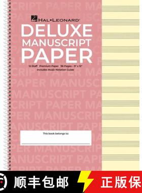 预订 Deluxe Wirebound Premium Manuscript Paper (Pink Cover) [9780793553938]