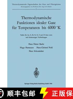 【3-4周达】Thermodynamische Funktionen Idealer Gase Fur Temperaturen Bis 6000 Degreesk: Tafeln Fur Ar... [9783662229729]