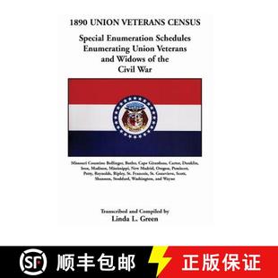 1890 9780788431593 W... Enumeration 3周达 Schedules Veterans Union and Census Enumerating Special