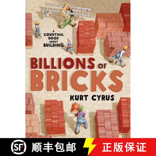 【3-4周达】精装 Billions of Bricks: A Counting Book about Building [9781627792738]