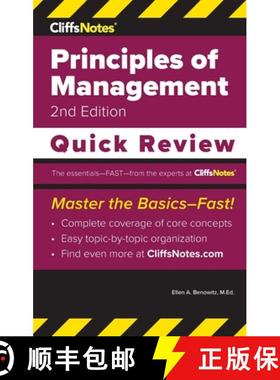预订 CliffsNotes Principles of Management: Quick Review [9781957671376]