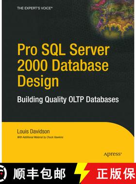 【3-4周达】Pro SQL Server 2000 Database Design: Building Quality OLTP Databases (First Edition) (Firs... [9781590593028]