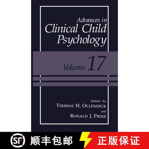 【3-4周达】精装 Advances in Clinical Child Psychology [9780306447990]