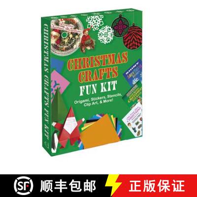 预订 Christmas Crafts Fun Kit: Origami, Stickers, Stencils, Clip Art & More! [9780486459004]