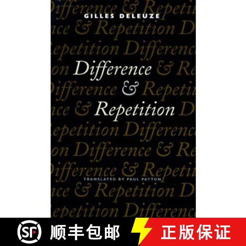 【3-4周达】Difference and Repetition [9780231081597]