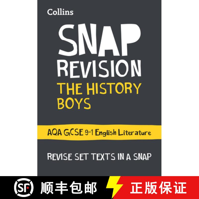 【3-4周达】History Boys: AQA GCSE 9-1 English Literature Text Guide: Ideal for Home Learning, 2023 an... [9780008247171]