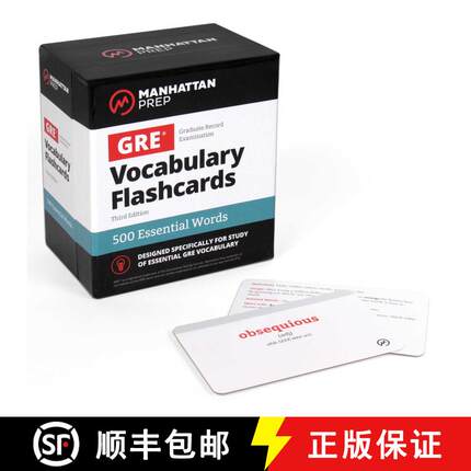 【3-4周达】500 Essential Words: GRE Vocabulary Flashcards Including Definitions, Usage Notes, Related... [9781506249728]