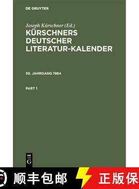 预订 Kürschners Deutscher Literatur-Kalender Kürschners Deutscher Literatur-Kalender [9783110096774]