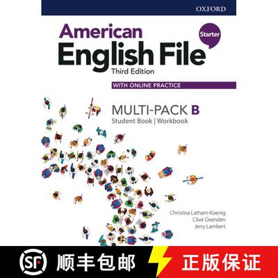 【3-4周达】American English File: Starter: Student Book/Workbook Multi-Pack B with Online Practice [9780194906050]
