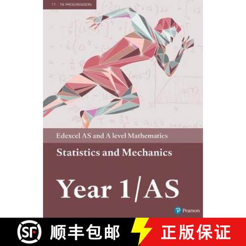 【3-4周达】Pearson Edexcel AS and A level Mathematics Statistics & Mechanics Year 1/AS Textbook + e-book [9781292232539]