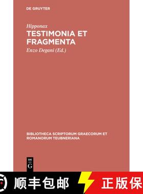 【3-4周达】Testimonia Et Fragmenta CB [9783598719561]