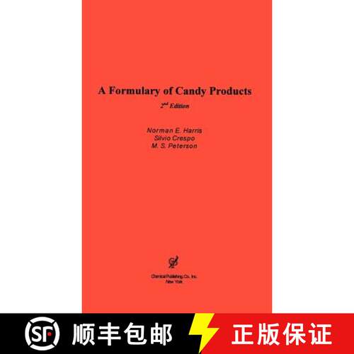 【3-4周达】精装 A Formulary of Candy Products [9780820603537]