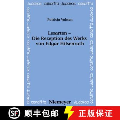 【3-4周达】精装 Lesarten – Die Rezeption des Werks von Edgar Hilsenrath [9783484651715]