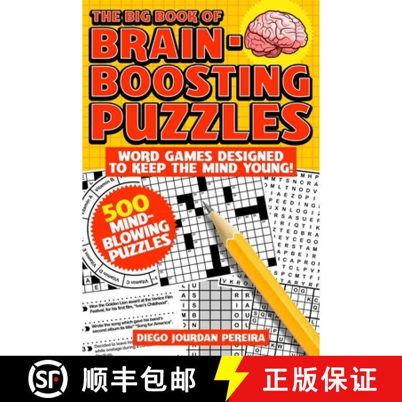 【3-4周达】The Big Book of Brain-Boosting Puzzles: Word Games Designed to Keep the Mind Young! [9781631585111]