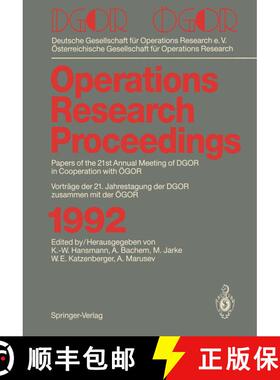 【3-4周达】DGOR / OGOR: Papers of the 21th Annual Meeting of DGOR in Cooperation with OGOR / Vortrage... [9783540566427]