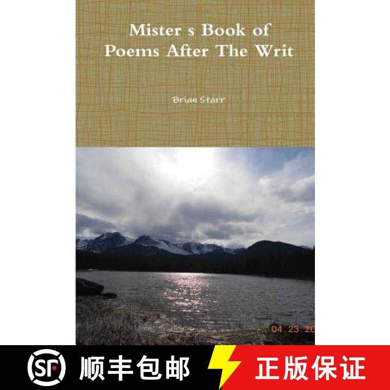【2-3周达】Mister's Book of Poems After The Writ [9780359566310]