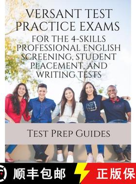 预订 Versant Test Practice Exams for the 4-Skills Professional English Screening, Student Placement, ... [9781949282832]