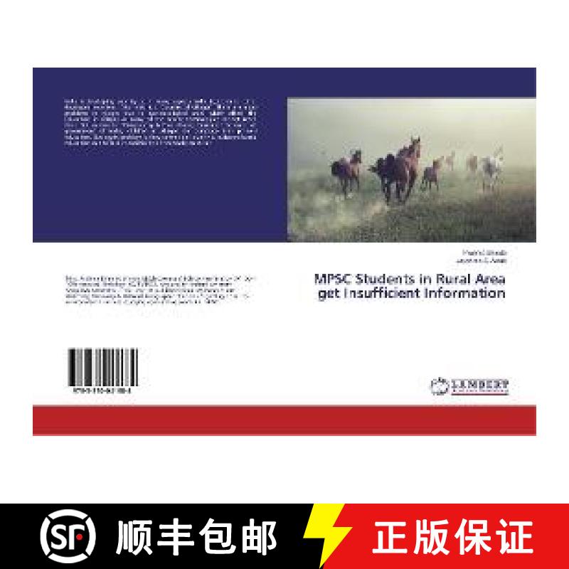 预订 MPSC Students in Rural Area get Insufficient Information [9783330041684]