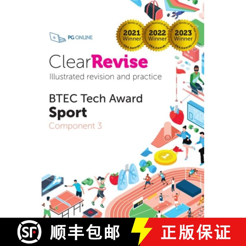【2-3周达】ClearRevise BTEC Level 1/2 Tech Award Sport: Component 3 [9781916518087]