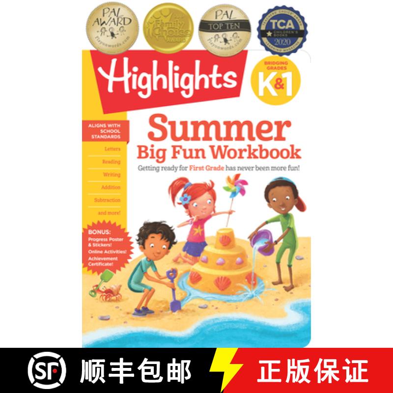 【3-4周达】Summer Big Fun Workbook Bridging Grades K & 1: Ready for First Grade at Home, First Grade ... [9781684372898]