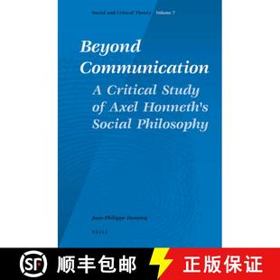 9789004175778 Honneth Beyond Communication. Study Critical Philosophy 预订 Social Axel