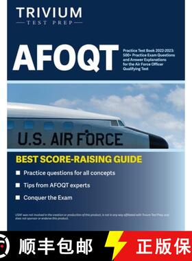 【3-4周达】AFOQT Practice Test Book 2022-2023: 500+ Practice Exam Questions and Answer Explanations f... [9781637980903]