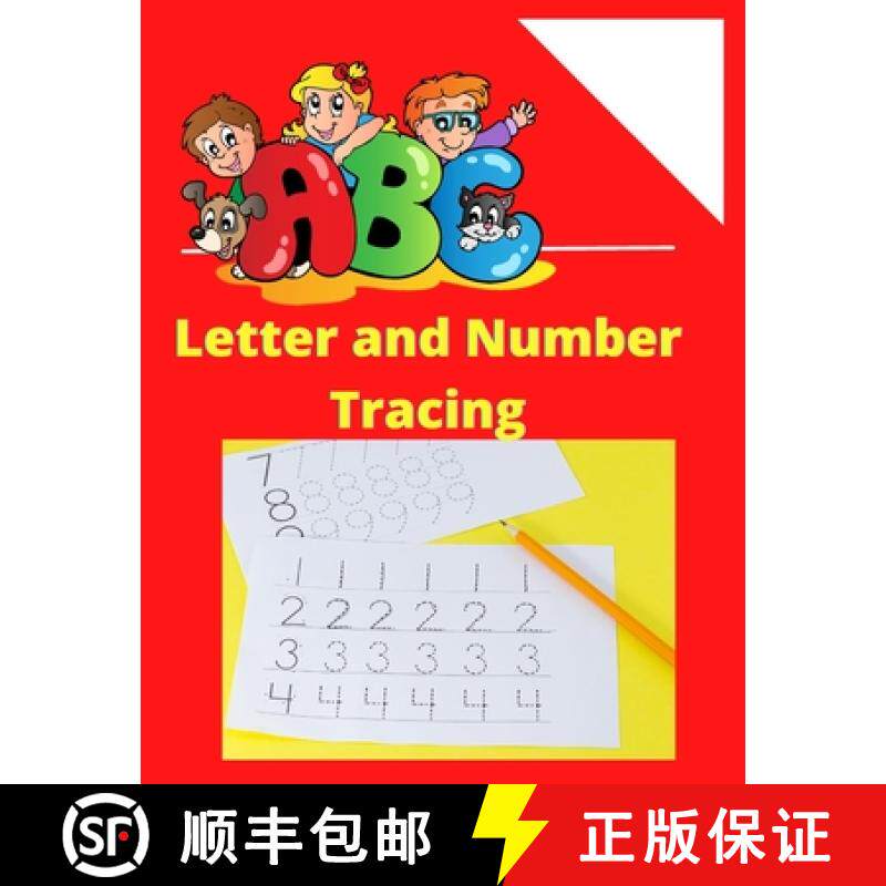 【3-4周达】ABC Letter Tracing for Preschoolers: Tracing book for 3 year olds: Alphabets and Numbers [9785189530005]