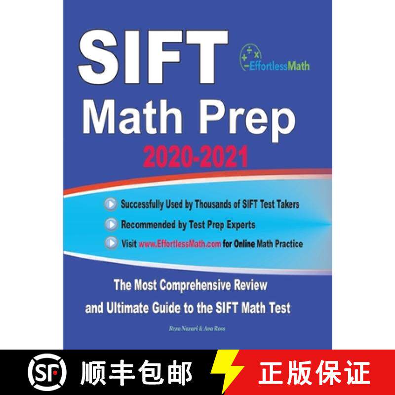 预订 SIFT Math Prep 2020-2021: The Most Comprehensive Review and Ultimate Guide to the SIFT Math Test [9781646124688]