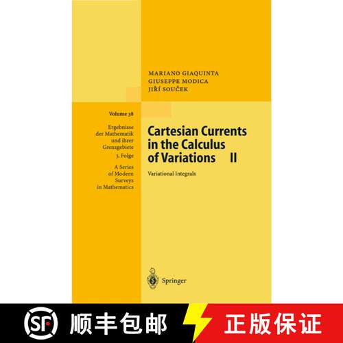 【3-4周达】精装 Cartesian Currents in the Calculus of Variations II : Variational Integrals [9783540640103]