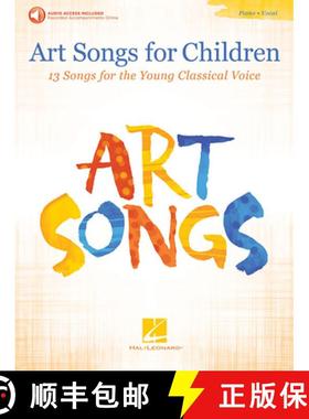 【3-4周达】Art Songs for Childrenn: 13 Songs for the Young Classical Voice - With Recorded Piano Acco... [9781495085666]