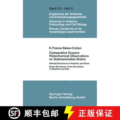 【3-4周达】Comparative Enzyme Histochemical Observations on Submammalian Brains [9783540040903]