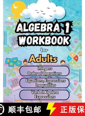 预订 Summer Math Algebra 1 Workbook for Adults Bridge Building Activities: Essential Skills Practice ... [9798330247998]