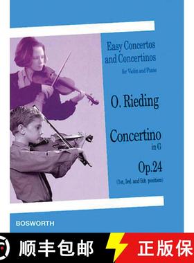 【3-4周达】Concertino in G, Op. 24: Easy Concertos and Concertinos Series for Violin and Piano [9781844497287]