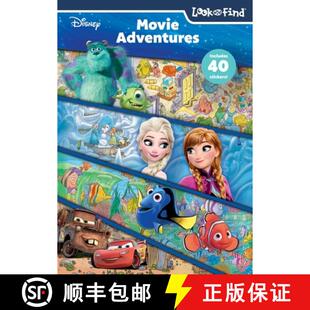 【3-4周达】Disney Pixar: Movie Adventures Look and Find & Stickers [9781503773769]