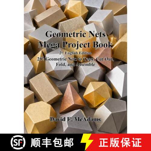 【3-4周达】Geometric Nets Mega Project Book: 257 Geometric Nets to Copy, Cut Out, Fold, and Assemble [9781632707109]