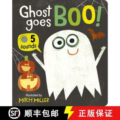 【3-4周达】Ghost Goes Boo! An Interactive Book with 5 Sounds! [9781664352384]