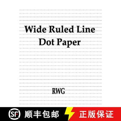 【3-4周达】Wide Ruled Line Dot Paper: 200 Pages 8.5 X 11 [9781087807812]