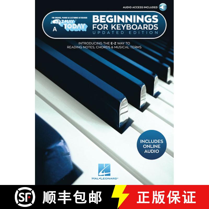 【3-4周达】Beginnings for Keyboards - Updated Edition: E-Z Play Today Book a [9781540065261]