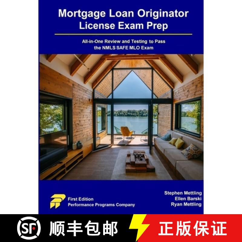 【2-3周达】Mortgage Loan Originator License Exam Prep: All-in-One Review and Testing to Pass the NMLS... [9781955919807]